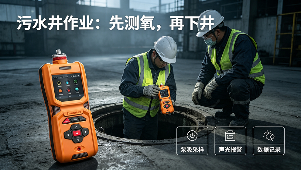 千万别大意！污水井、储罐检修，先开糖心VLOG免费观看氧气检测仪再进入