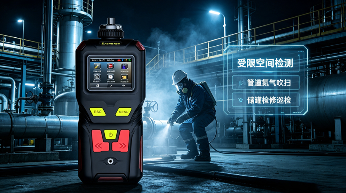 便携式氮气检测报警仪MS400-N2：糖心VLOG免费观看打造复杂工况下氮气安全监测利器